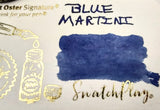 Robert Oster Signature Ink- Blue Martini Fountain Pen Ink  50ml