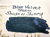 Robert Oster Shake N Shimmy Blue Velvet Storm Fountain Pen Ink  50ml