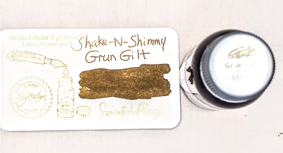 Robert Oster Shake-N-Shimmy Grun Gilt Fountain Pen Ink