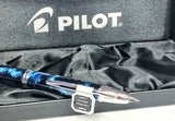 Pilot Vanishing Point Marbled Blue Fountain Pen