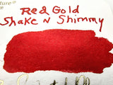 Robert Oster Shake N Shimmy Red Gold Fountain Pen Ink  50ml