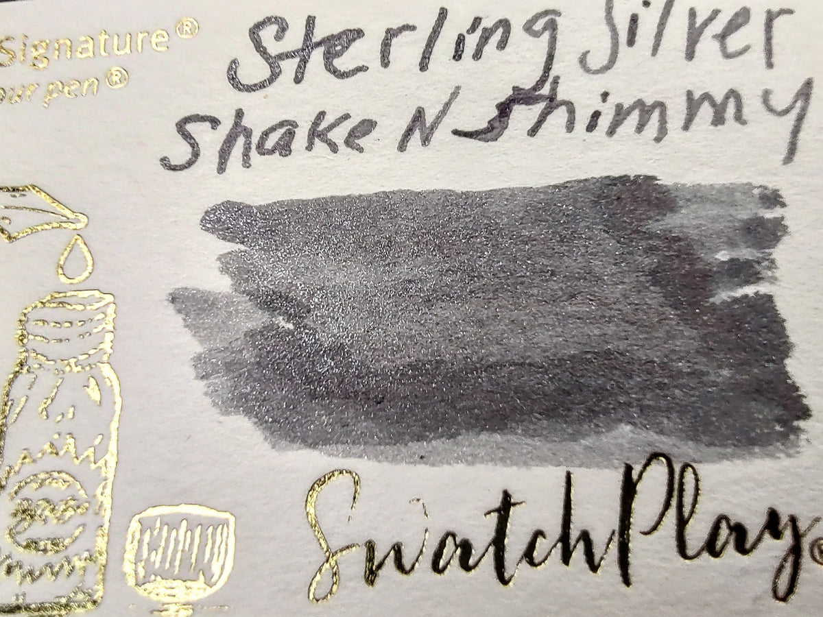 Robert Oster Shake N Shimmy Sterling Silver Fountain Pen Ink 50 ml