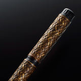Platinum Izumo Bamboo Weave Torafudake Spotted Tiger Fountain Pen   NEW!