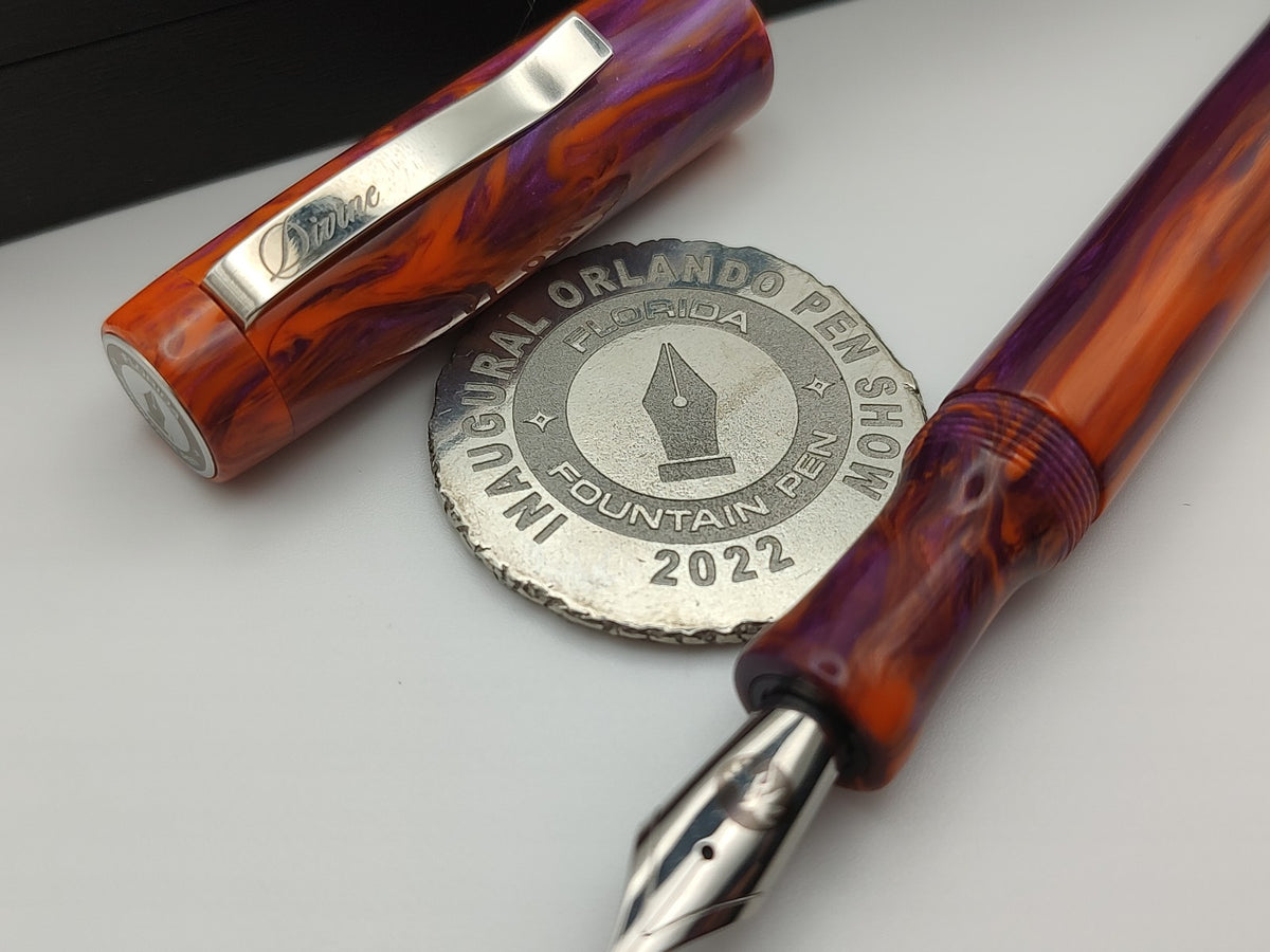 Divine Pens Plus, Orlando Pen Show Fountain Pen with commemorative dou