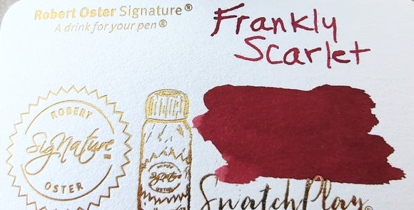 Robert Oster Signature Inks--Frankly Scarlet 50ml bottle Fountain Pen Ink