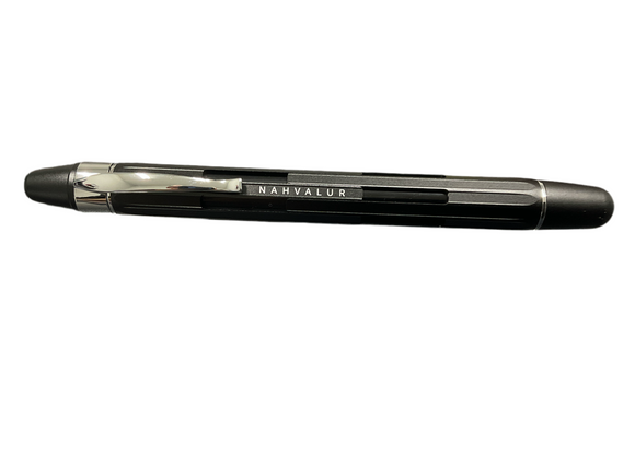 Nahvalur Eclipse Black with Silver trim Fountain Pen