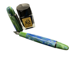 Penlux Masterpiece Grande The Green Earth Limited Edition Piston Filling Fountain Pen with 20ml bottle of Ink NEW!