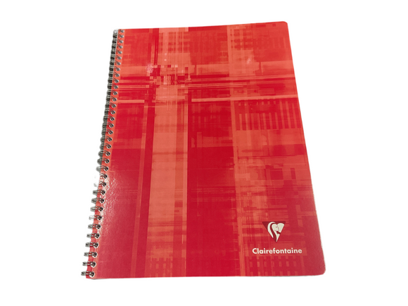 Clairefontaine Wire Bound 8x11 Graph Paper Notebook