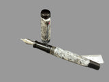 Aurora Optima Nero Perla Grey Fountain Pen