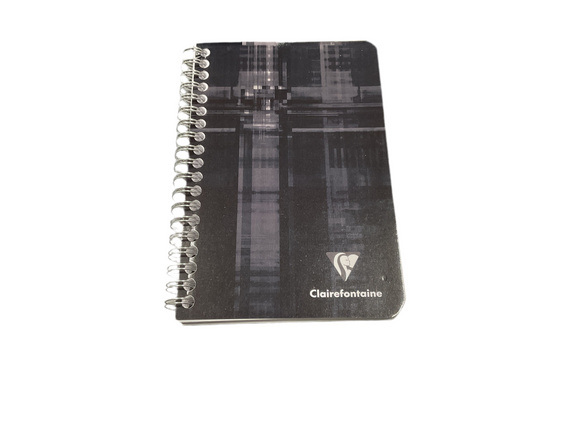 Clairefontaine Wire Bound Lined Notebook 4.3in x 6.6in