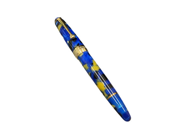 Penlux Masterpiece Delgado Betta 14kt Gold Flex Nib Piston Filling Fountain Pen NEW!