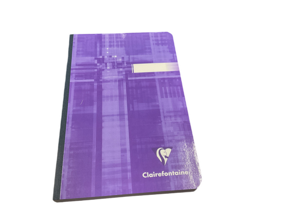 Clairefontaine Cloth Bound Lined Paper Notebook 4.3in x 6.6in
