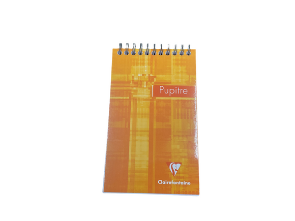 Clairefontaine Top Wire Bound Lined Notebook 4.1in x 6.6in
