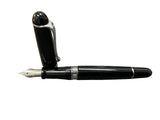 Aurora 88 Large Fountain Pen Black with Chrome Trim