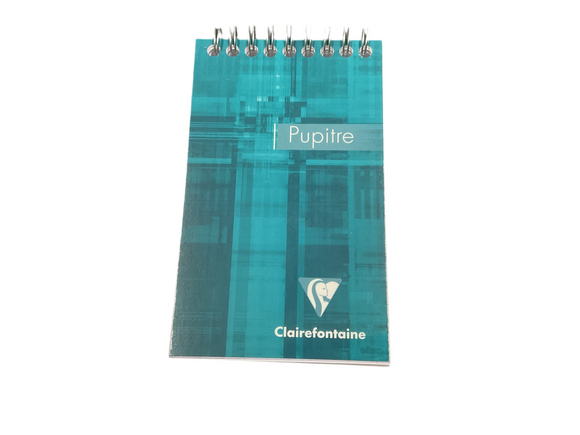 Clairefontaine Top Wire Bound Lined Paper Notebook 3.3in x 5.5in