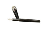 Aurora Fountain Pen Talentum Finesse Black with Silver Trim
