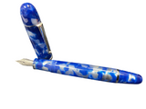 Penlux Masterpiece Grande Blue & White Koi Large Piston Filling Fountain Pen NEW!