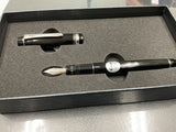 Pilot Justus 95 Black with Rhodium Trim Fountain Pen