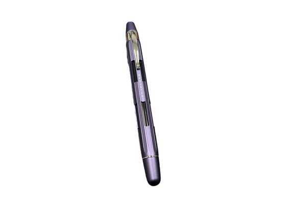 Nahvalur Eclipse Fountain Pen, Hepatizon with Silver Trim