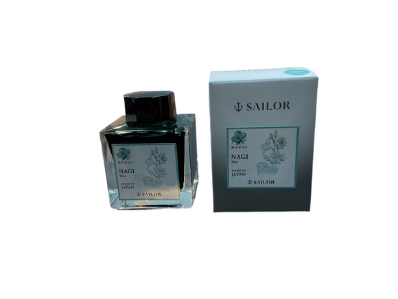Sailor Manyo Nagi Fountain Pen Ink 50ml Bottle NEW!