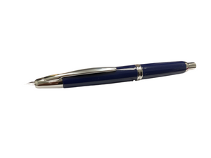 Pilot Vanishing Point Blue w Silver Trim Fountain Pen