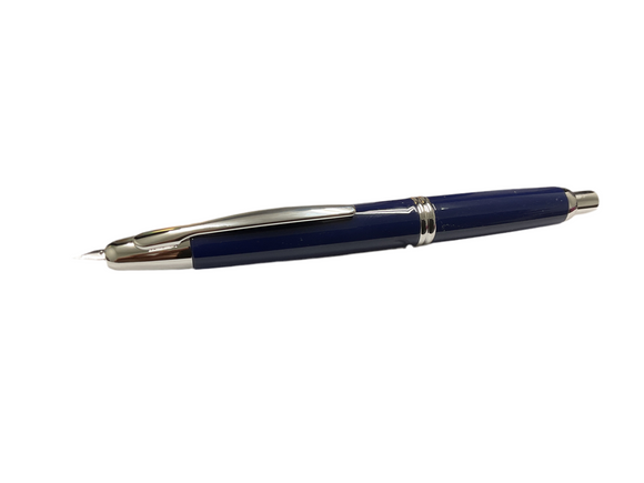 Pilot Vanishing Point Blue w Silver Trim Fountain Pen