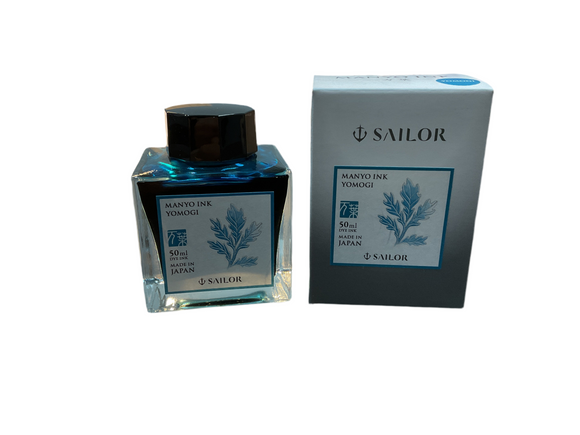 Sailor Manyo Yomogi Fountain Pen Ink 50ml Bottle NEW!