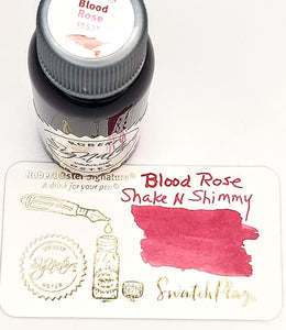 Robert Oster Shake N Shimmy Blood Rose Fountain Pen Ink  50ml