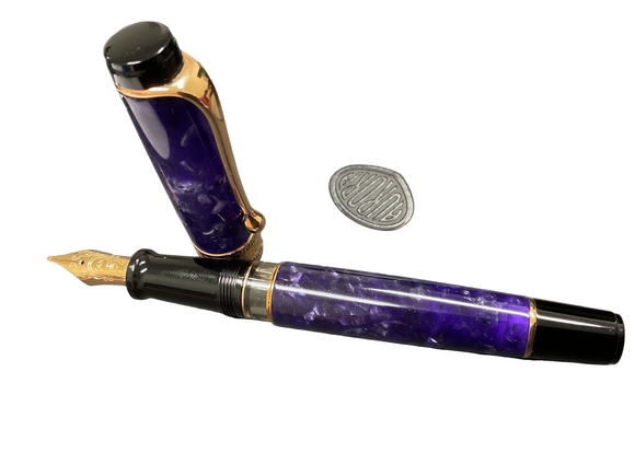 Aurora Optima Violet Auroloide Fountain Pen NEW!