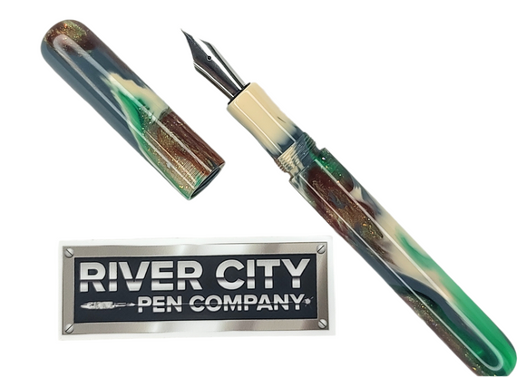 River City Pen Company Elliot Nebulous Beach Fountain Pen