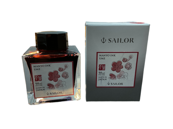 Sailor Manyo Ume Fountain Pen Ink 50ml Bottle NEW!