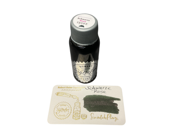 Robert Oster Schwarze Rose Shake N Shimmy Fountain Pen Ink NEW!
