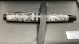 Aurora Optima Nero Perla Grey Fountain Pen