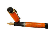 Aurora Optima Orange Auroloide with Gold Trim Fountain Pen NEW!