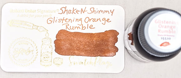 Robert Oster Shake-N-Shimmy Glistening Orange Rumble Fountain Pen Ink