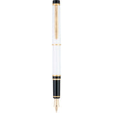 Pilot Grance Pearl White Fountain Pen with gold trim 14k nib
