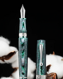 Omas Fountain Pen Paragon Arco Verde with Silver Trim NEW!