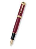 Aurora Talentum Fountain Pen Burgandy with Gold Trim, 14k Gold Nib NEW!