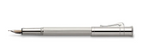 Graf Von Faber Castell Classic Platinum Plated Fountain Pen NEW!