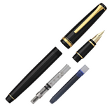Pilot Falcon Fountain Pen Black with Gold Trim