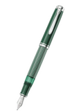 Pelikan M815 Metal Striped Green Fountain Pen NEW!