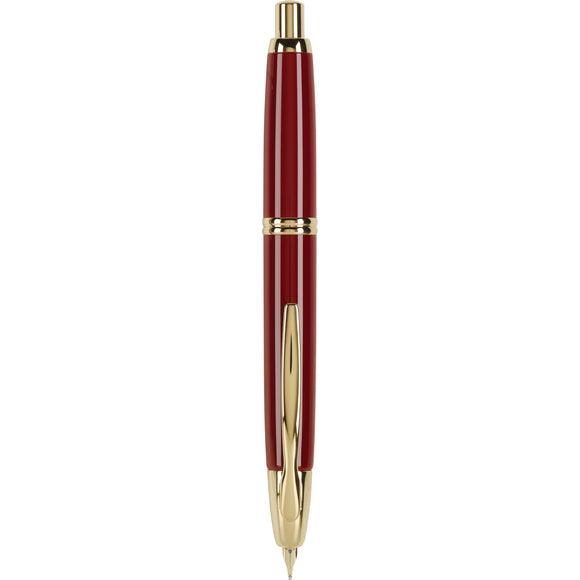 Pilot Vanishing Point Red and Gold Fountain Pen   NEW!