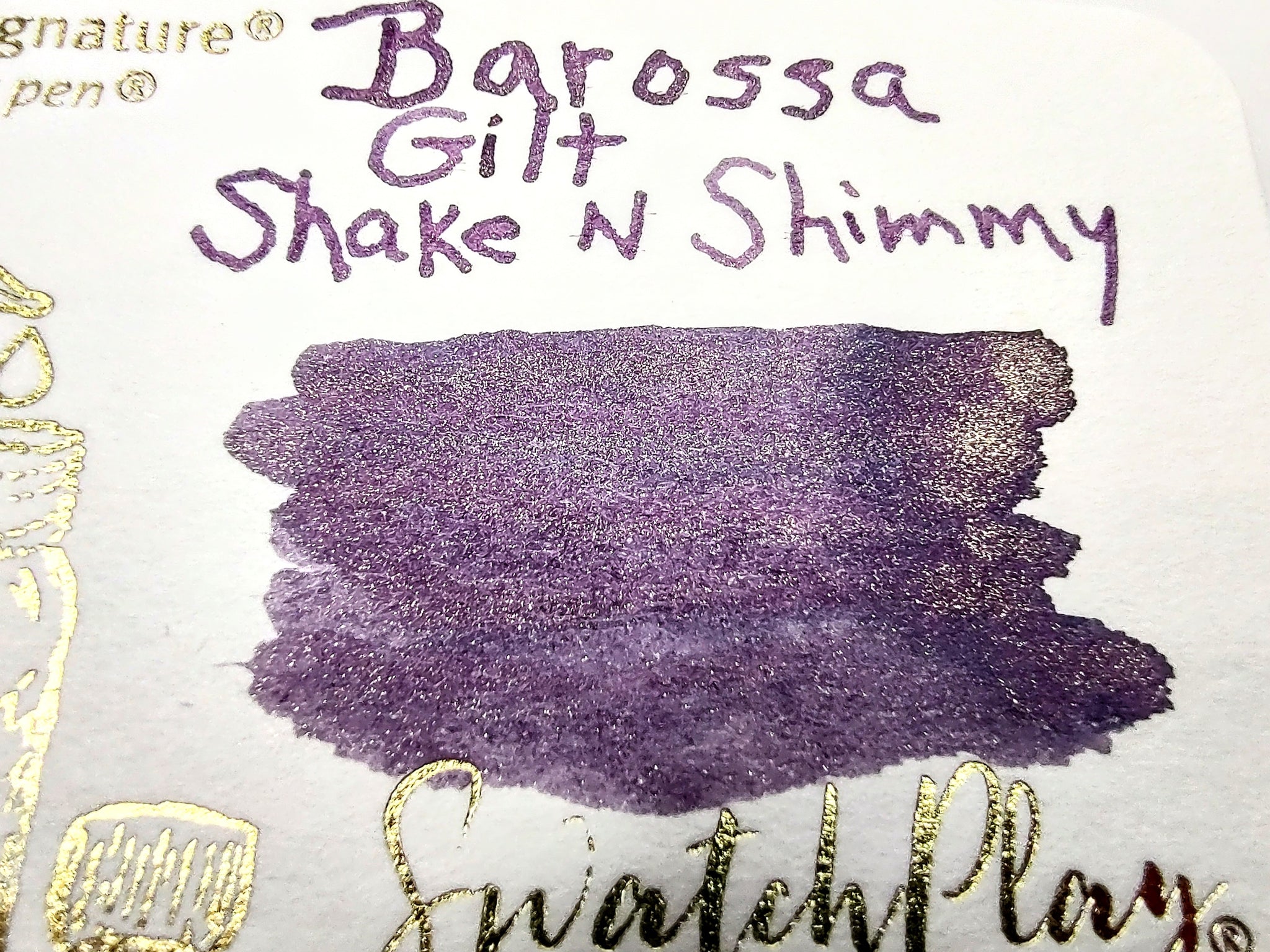 Cc Barossa Ink Robert Oster Shake N Shimmy Barossa Gilt Fountain Pen Ink 50ml ...
