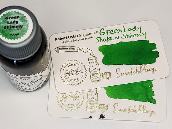 Robert Oster Shake N Shimmy Green Lady Fountain Pen Ink