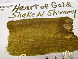 Robert Oster Shake N Shimmy Heart of Gold Fountain Pen Ink  50 ml