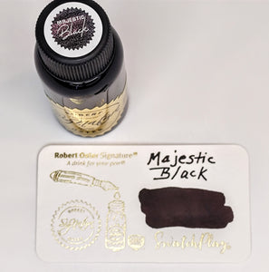 Robert Oster 7th Anniversary Fountain Pen Ink Majestic Black – Florida  Fountain Pen