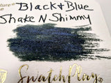 Robert Oster Shake N Shimmy Black N Blue Fountain Pen Ink  50ml
