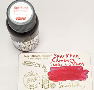 Robert Oster Shake N Shimmy Sparkling Cranberry Fountain Pen Ink  50ml