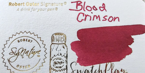 Robert Oster Signature Inks--Blood Crimson 50 ml bottle Fountain Pen Ink