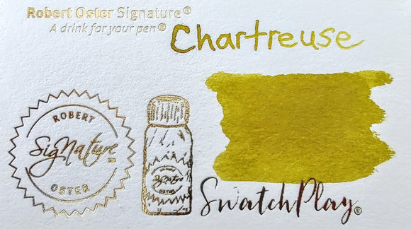 Robert Oster Signature Inks--Chartreuse 50ml bottle Fountain Pen Ink